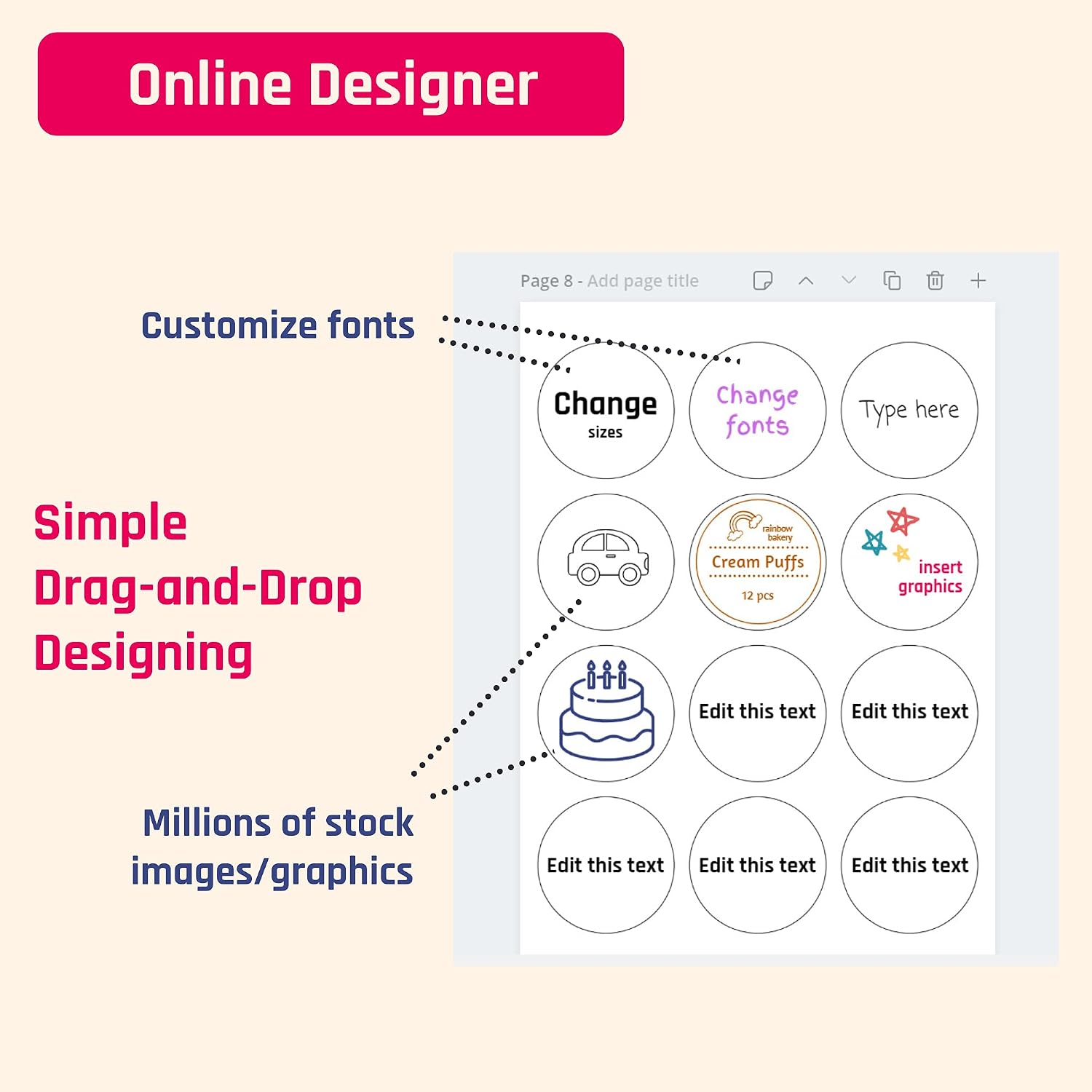(4" x 5") 30 Sheets, Large White Labels Stickers - Laser/Inkjet Printable - Image 8